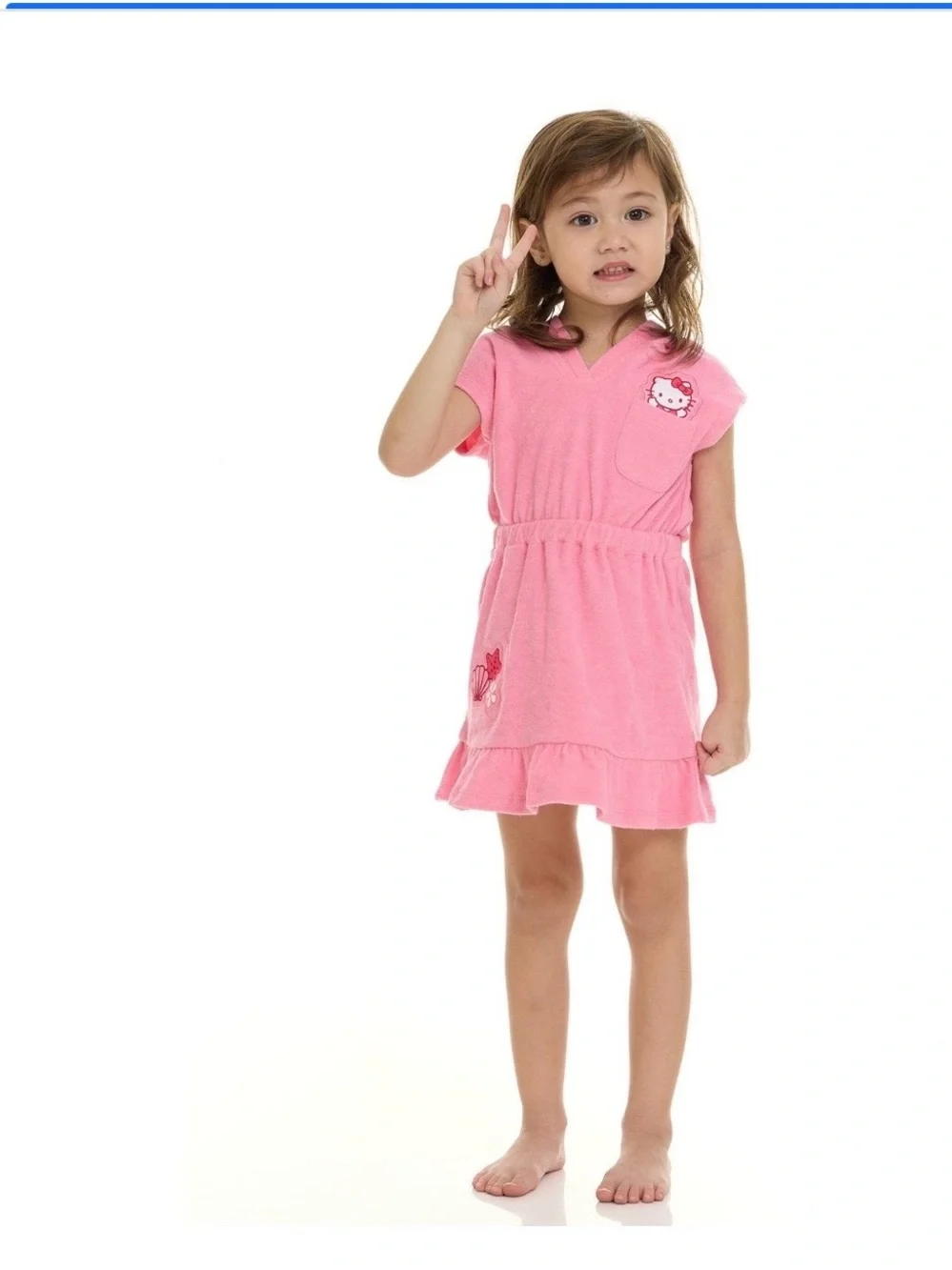 NWT girls pink Hello Kitty One-Piece Swimsuit with matching coverup size 4t